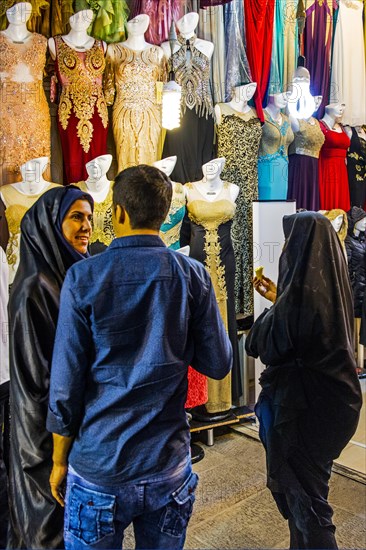 Colourful clothing shops