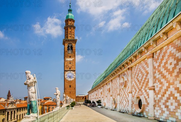 Torre Bissara at the former Palace of Justice Basilica Palladiana