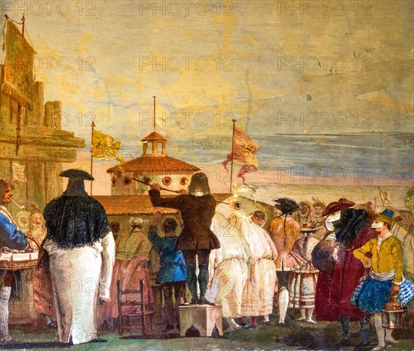 Fresco: Carnival Scene