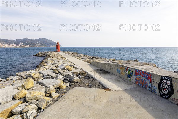 Harbour with lighthouse in Porto Maurizio