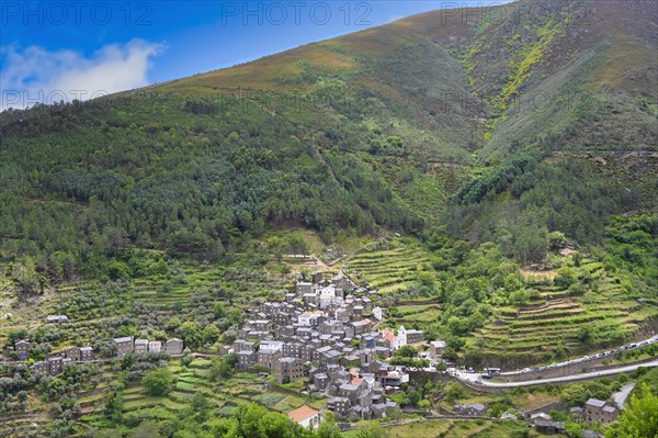 View over Piodao schist medieval mountain village