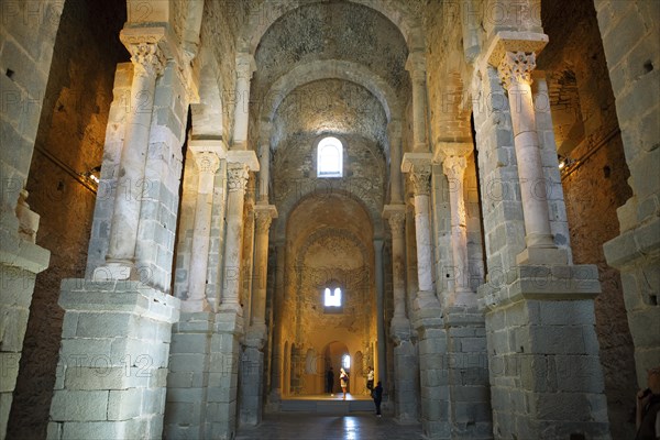 Barrel vault in the monastery of Sant Pere de Rodes