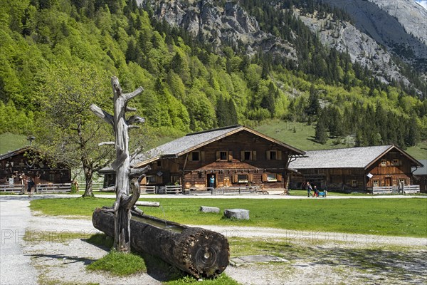 Almdorf Eng in the Karwendel Mountains