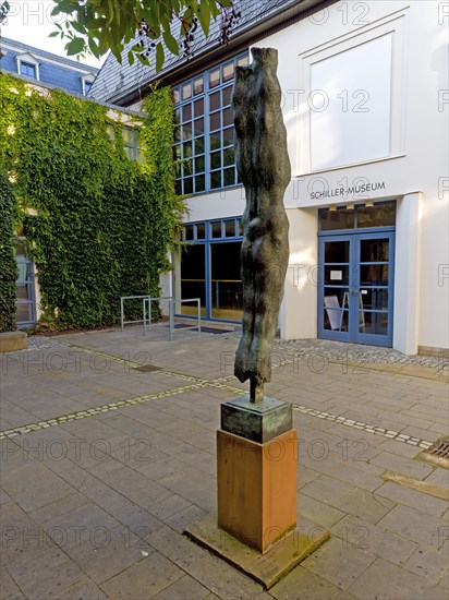 Sculpture in front of the Schiller Museum