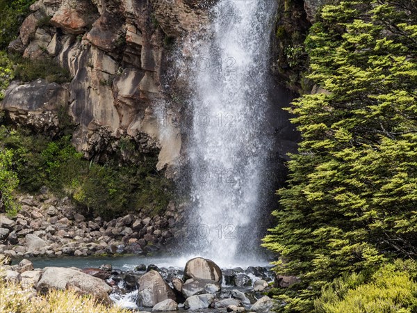 Water cascading down the rocks