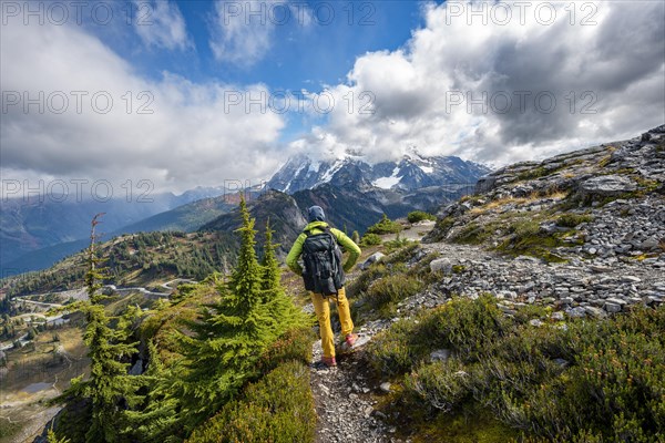 Hikers on trail on Table Mountain