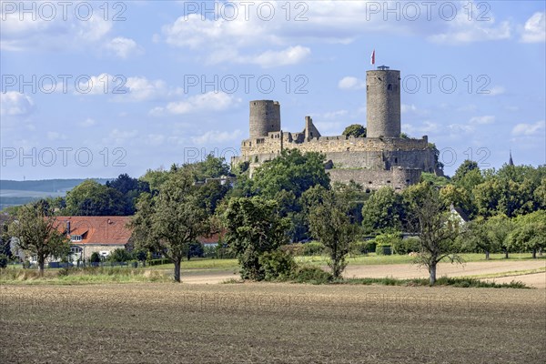 Ruins of the medieval Stauferburg Muenzenberg