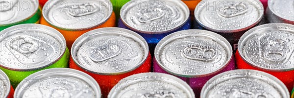Beverages Lemonade Cola Soft drinks in cans Beverage cans