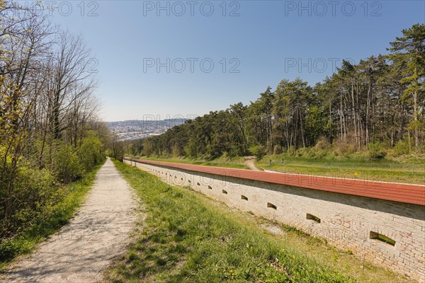 Fortress path along the main rampart of the federal fortress