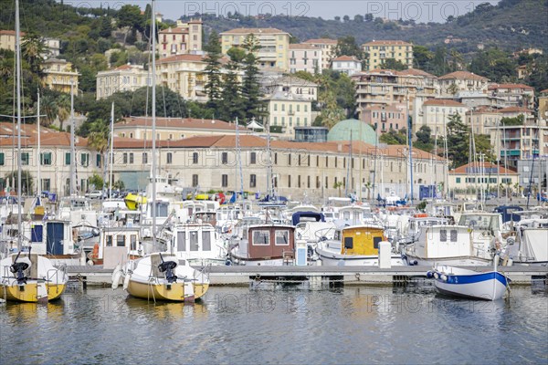 Harbour with small boats in Porto Maurizio