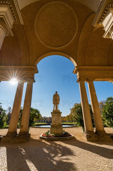 Statue of Frederick William IV Orangery Palace in Sanssouci Park