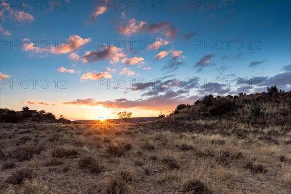 Sunset over Tiger Canyon Farm