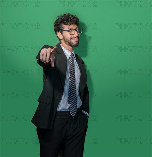 Young businessman with positive attitude