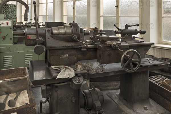 Lathe of a former valve factory