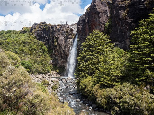 Water cascading down the rocks