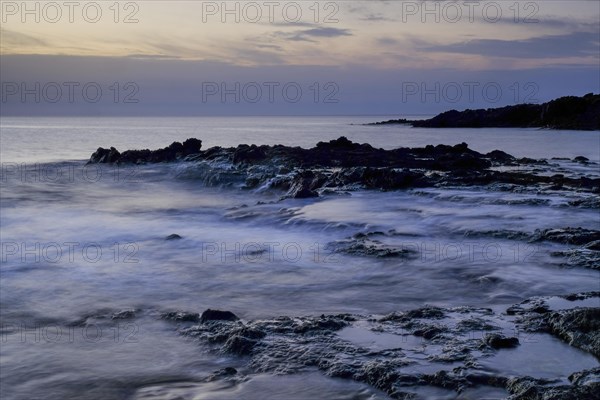 Sunrise on the coast near Corralejo