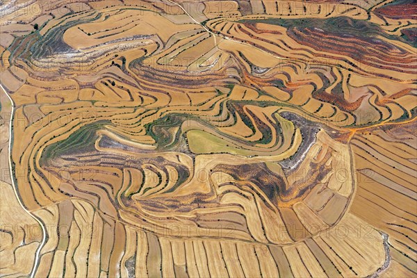 Landscape near Teruel from the air