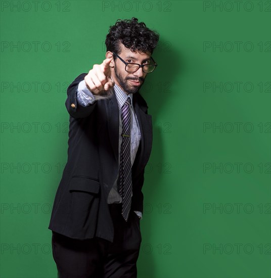 Young businessman with positive attitude