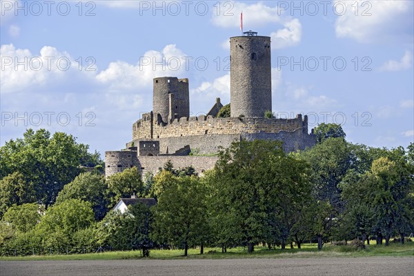 Ruins of the medieval Stauferburg Muenzenberg