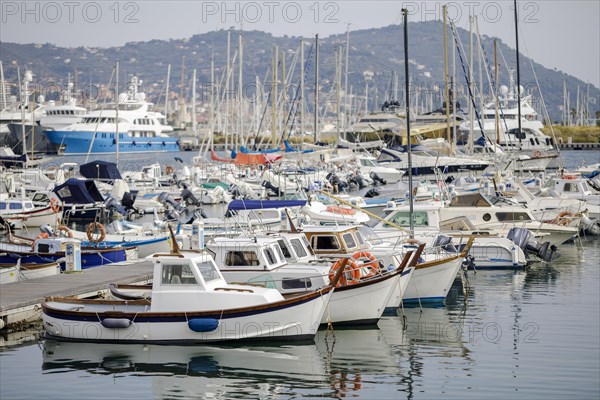 Harbour with small boats in Porto Maurizio