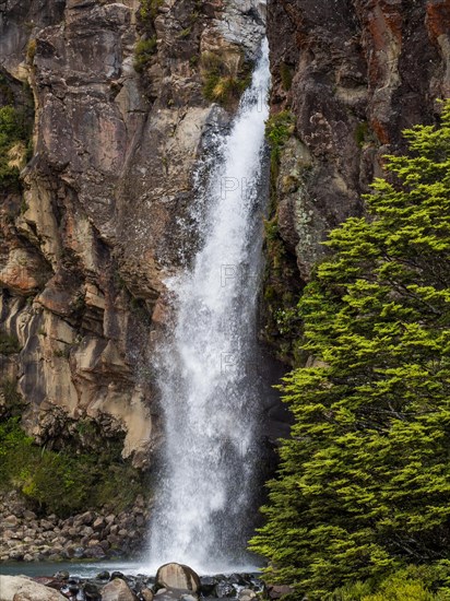 Water cascading down the rocks