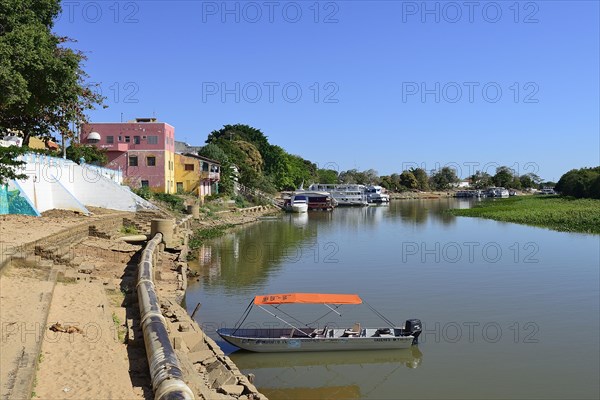 Boat on the banks of the Rio Paraguay