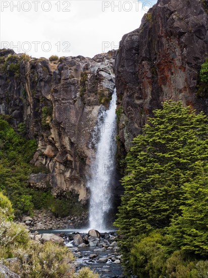 Water cascading down the rocks