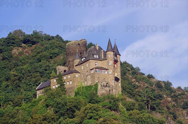 Medieval castle on the hillside