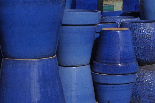 Blue stone tubs in nursery