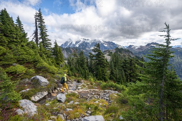 Hikers on trail on Table Mountain