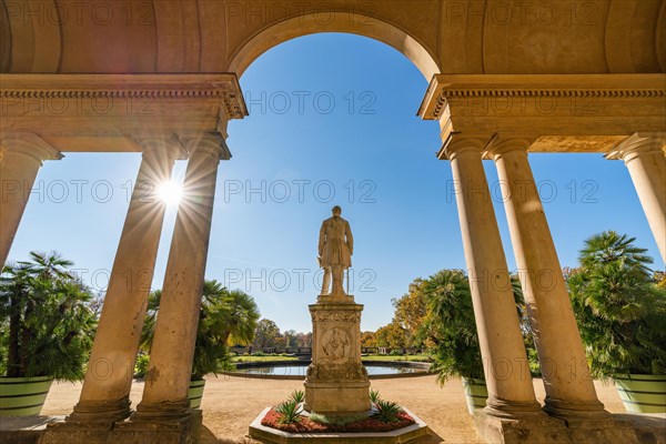 Statue of Frederick William IV Orangery Palace in Sanssouci Park