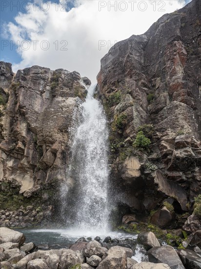 Water cascading down the rocks