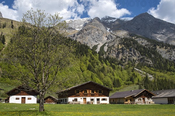 Almdorf Eng in the Karwendel Mountains