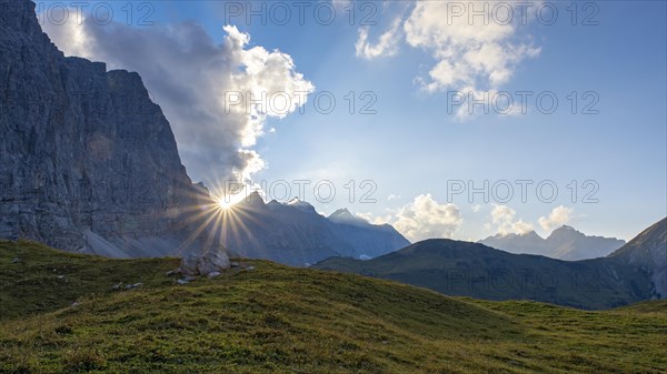 Sunset over the Vomper Kette