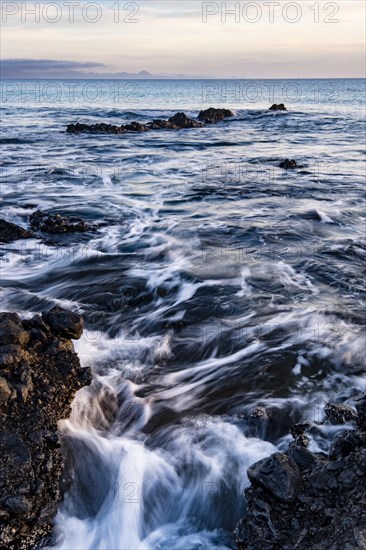 Sunrise on the coast near Corralejo