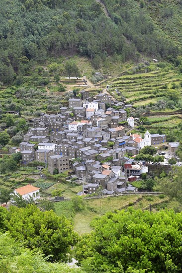 View over Piodao schist medieval mountain village