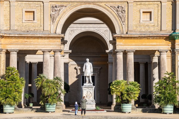 Statue of Frederick William IV Orangery Palace in Sanssouci Park