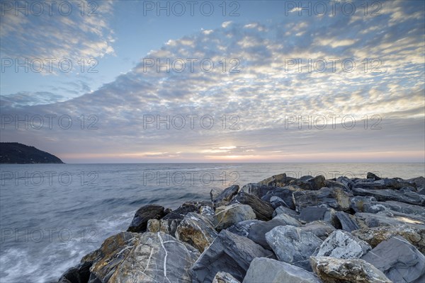 Sunrise at the harbour pier in Porto Maurizio