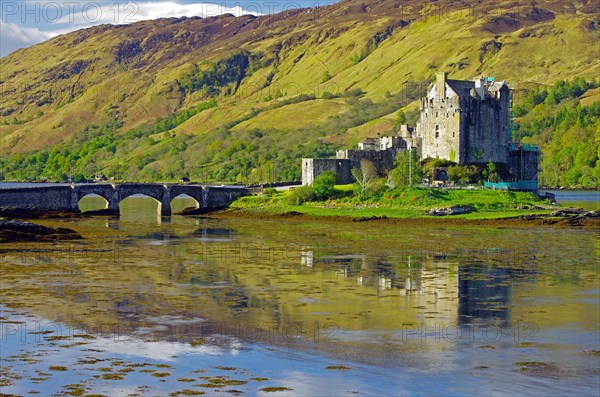 Castle reflected in the water