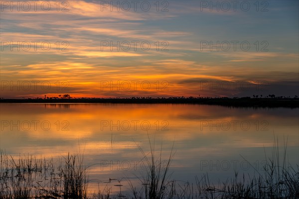 Mood after sunset at the Linyanti River