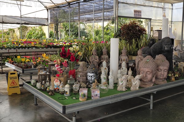 Stone figures in nursery