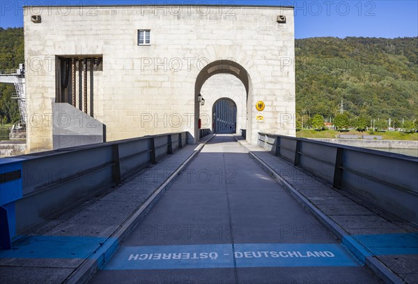 Jochenstein Danube power station on the German-Austrian border