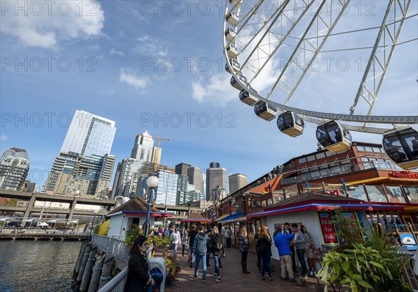 Waterfront with The Seattle Great Wheel