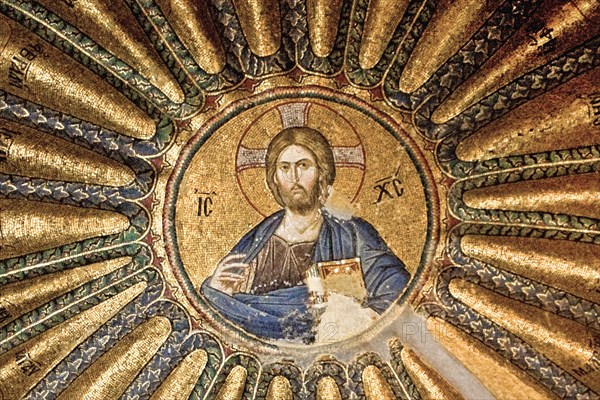 Mosaic Christ Pantocrator in Chora Church