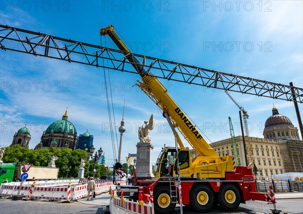 Construction site at the Schlossbruecke