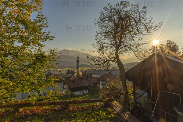 Reit im Winkl climatic health resort with St. Pancratius parish church