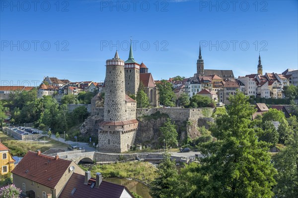 City panorama with tower Alte Wasserkunst