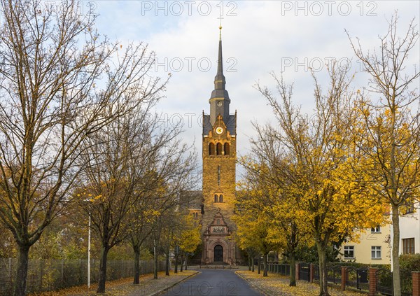 New Church of St. Peter and Paul in autumn