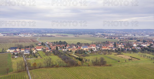 Aerial view of the district of Brockwitz