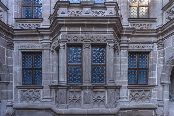 Facade of the inner courtyard of the former Pellerhaus